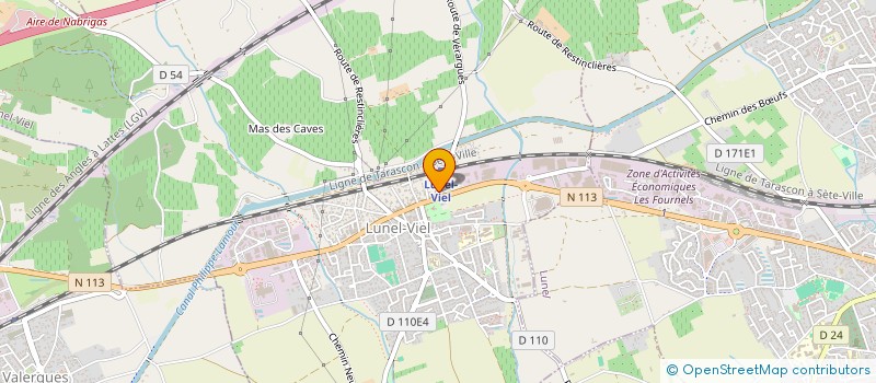 localisation de l'entreprise EURL RV EVENT  LUNEL-VIEL