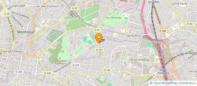 localisation de l'entreprise EURL RVM BATIMENT à MONTREUIL