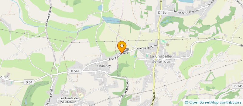 localisation de l'entreprise EURL S.L.F. PLOMBERIE CHAUFFAGE  LA CHAPELLE-DE-LA-TOUR