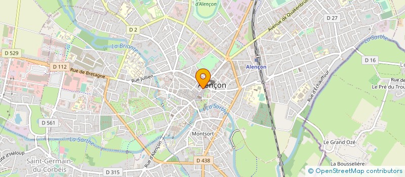 localisation de l'entreprise EURL S.P TRAITEUR à ALENCON
