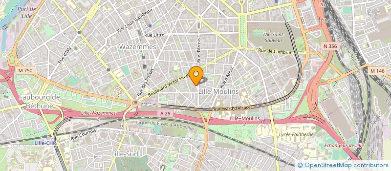 localisation de l'entreprise EURL S R N à LILLE