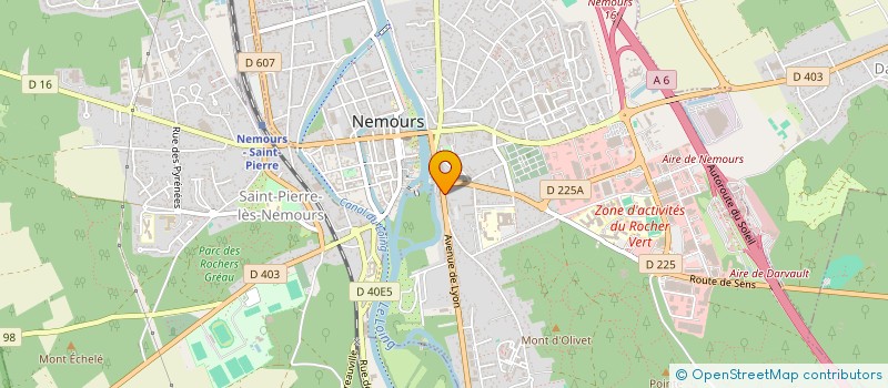 localisation de l'entreprise EURL SABINE PAYEN à NEMOURS