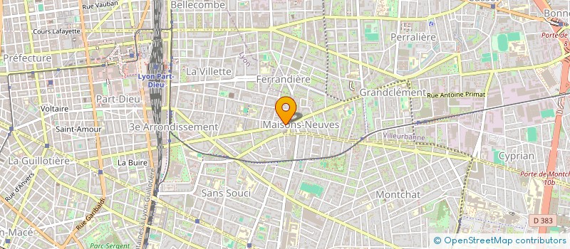 localisation de l'entreprise EURL SACHA  LYON