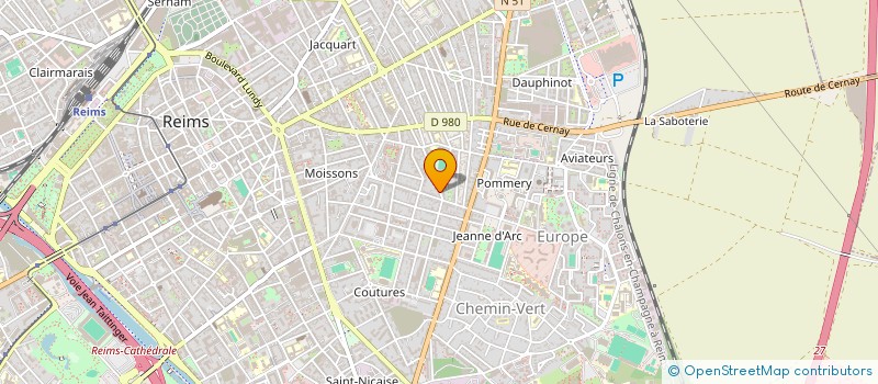 localisation de l'entreprise EURL SADKI PASCAL à REIMS