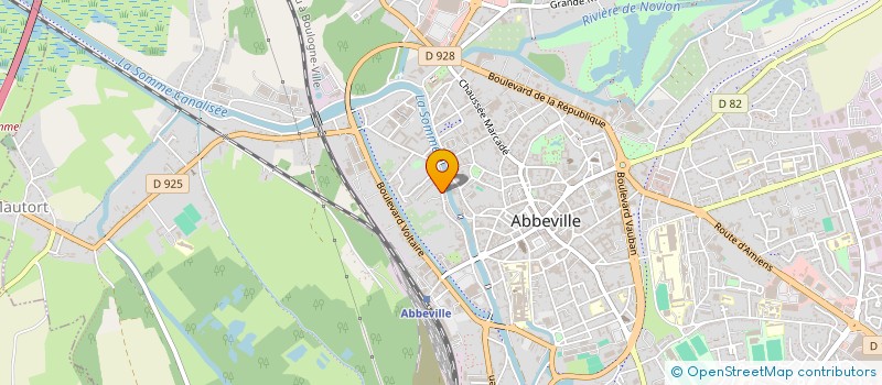 localisation de l'entreprise EURL SAGA EVEN'COM à ABBEVILLE