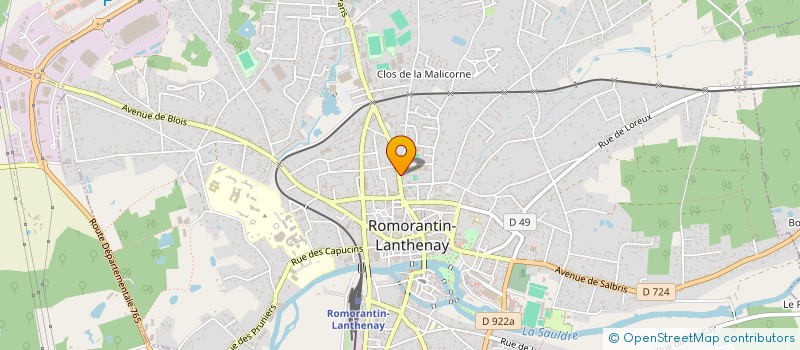 localisation de l'entreprise EURL SAINSON à ROMORANTIN-LANTHENAY