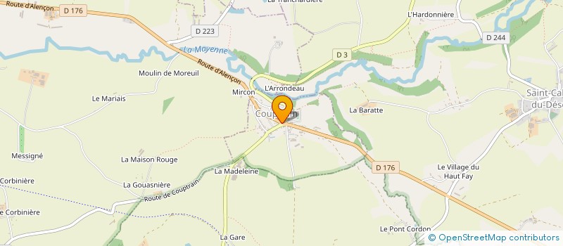 localisation de l'entreprise EURL SAINT FELIX RESTAURATION  COUPTRAIN