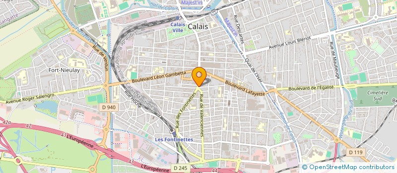 localisation de l'entreprise EURL SAINT GEORGES  CALAIS