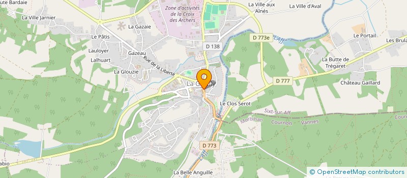 localisation de l'entreprise EURL SAINT HONORE  LA GACILLY