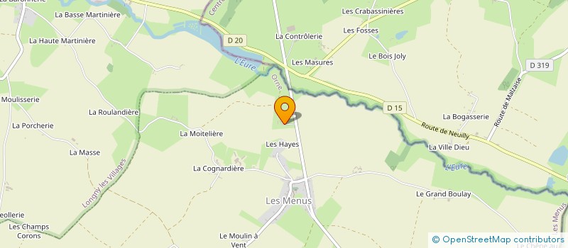 localisation de l'entreprise EURL SAINT VINCENT à LES MENUS