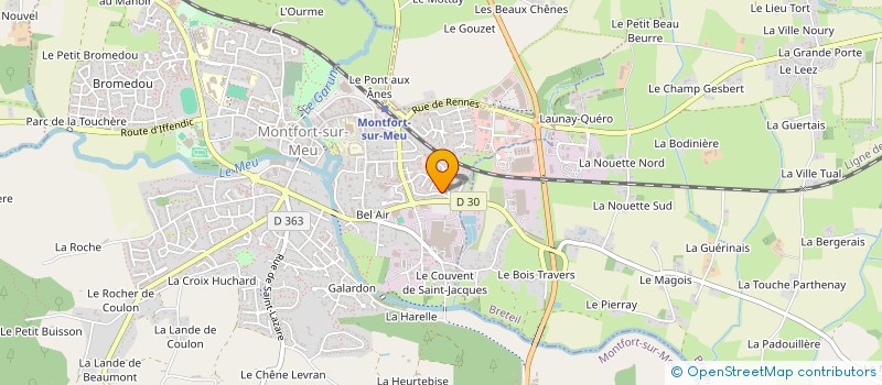 localisation de l'entreprise EURL SALLES MARIE-PIERRE  MONTFORT-SUR-MEU