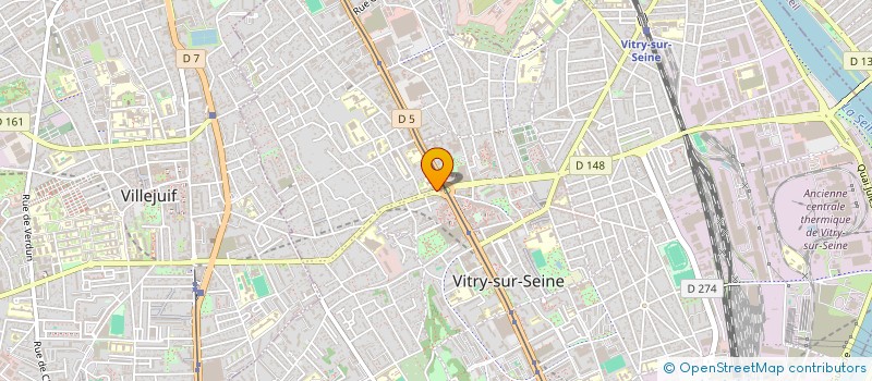 localisation de l'entreprise EURL SALON ET VIENNOISERIE LES ALLEES DU MUSEE à VITRY-SUR-SEINE