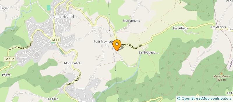 localisation de l'entreprise EURL SALON FAURIEL  SAINT-HEAND