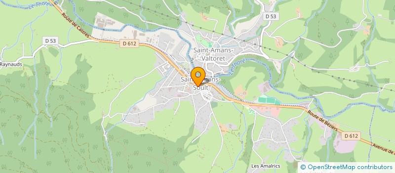 localisation de l'entreprise EURL SAM à SAINT-AMANS-SOULT