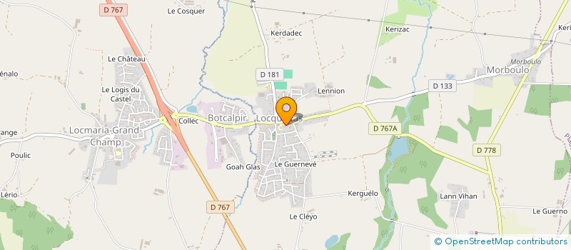 localisation de l'entreprise EURL SAM MAG  LOCQUELTAS