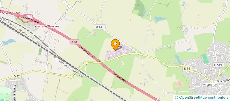 localisation de l'entreprise EURL SAMUEL BELLIER à ARGENTRE