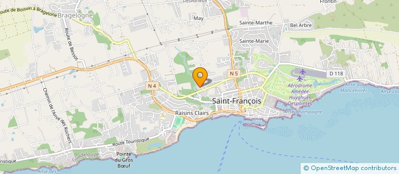 localisation de l'entreprise EURL SAN FRANCISCO ALIMENTATION à SAINT-FRANCOIS