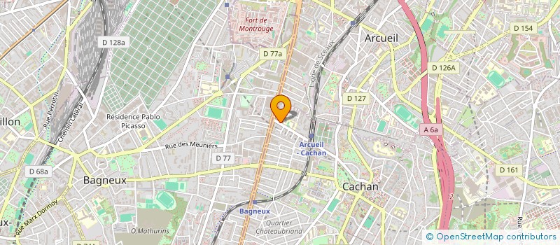 localisation de l'entreprise EURL SANDRINE LAUDE à CACHAN