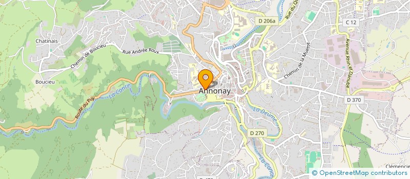 localisation de l'entreprise EURL SANDRINE SENG à ANNONAY