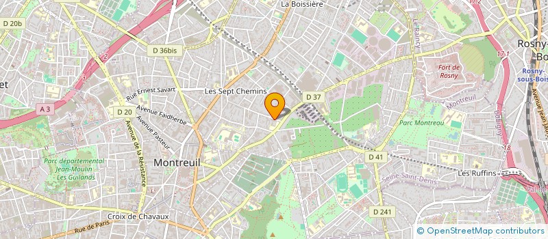 localisation de l'entreprise EURL SANOU SECURITE PRIVEE à MONTREUIL