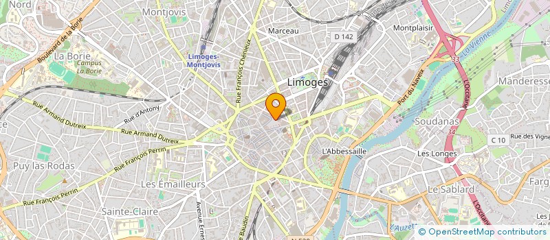 localisation de l'entreprise EURL SANTA FE à LIMOGES