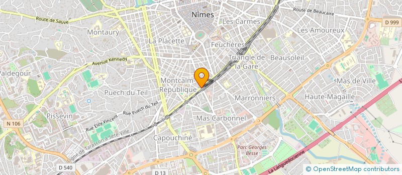 localisation de l'entreprise EURL SARL SUD AUTO à NIMES