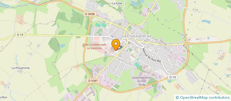 localisation de l'entreprise EURL SATELLITE à LA CHATAIGNERAIE