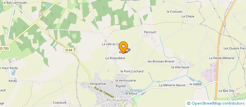 localisation de l'entreprise EURL SAUVAGE MICHEL  GUENROC