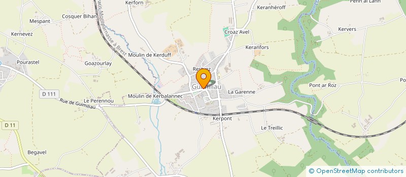 localisation de l'entreprise EURL SAVEURS DE GUIMILIAU  GUIMILIAU