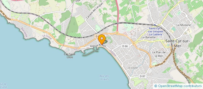 localisation de l'entreprise EURL SAVEURS ET DELICES à SAINT-CYR-SUR-MER