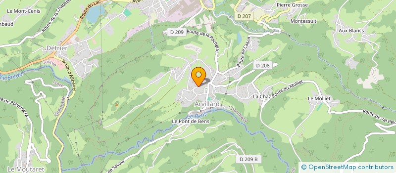 localisation de l'entreprise EURL SAVOIE MASSIF  VILLARD-SALLET