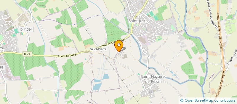 localisation de l'entreprise EURL SB PUBLICITE  SAINT-NAZAIRE-DE-PEZAN