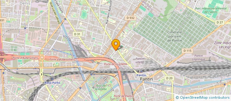 localisation de l'entreprise EURL SBG  PANTIN