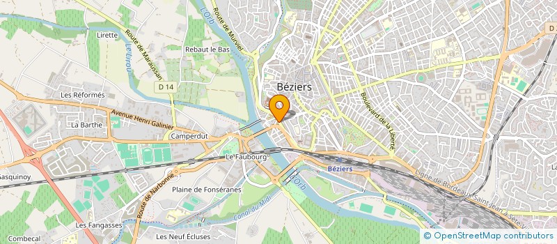 localisation de l'entreprise EURL SCHERAZADE  BEZIERS