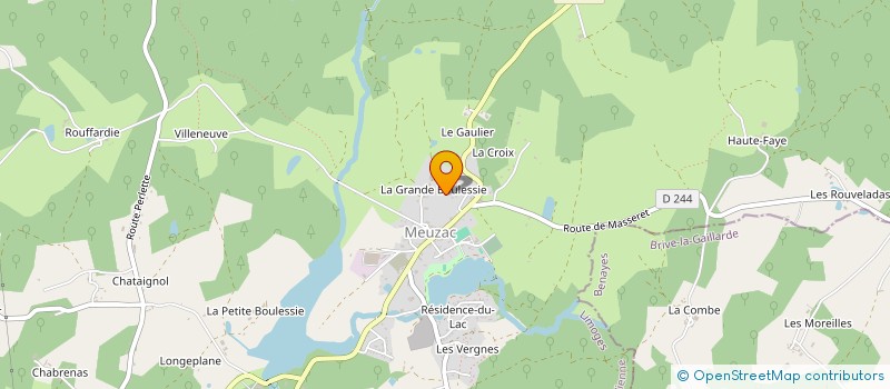 localisation de l'entreprise EURL SCIAGE MEUZACOIS à MEUZAC