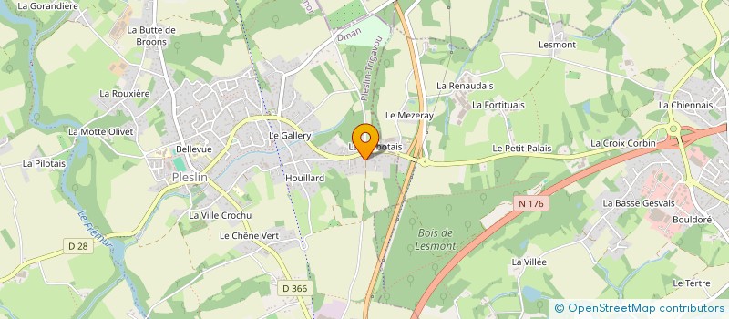 localisation de l'entreprise EURL SCIERIE SERGE LE YAOUANC à PLOUER-SUR-RANCE