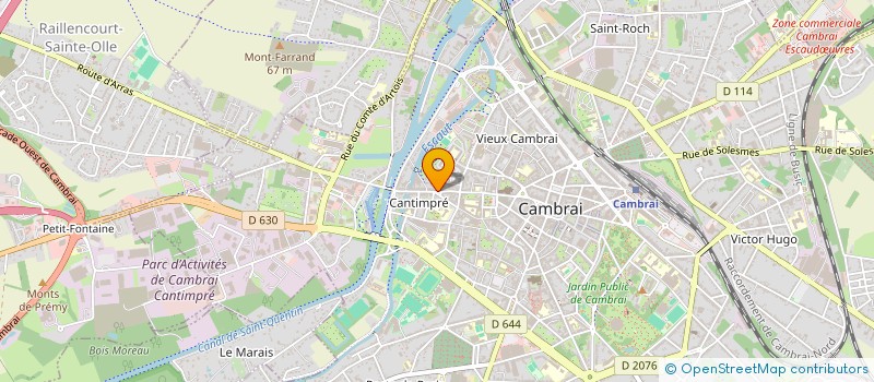 localisation de l'entreprise EURL SCOOT'OKAZ-CARLIER MOTOCULTURE  CAMBRAI