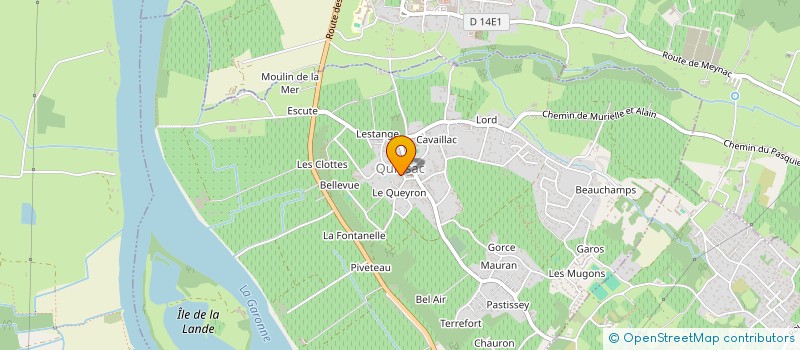 localisation de l'entreprise EURL SD COIFFURE  QUINSAC