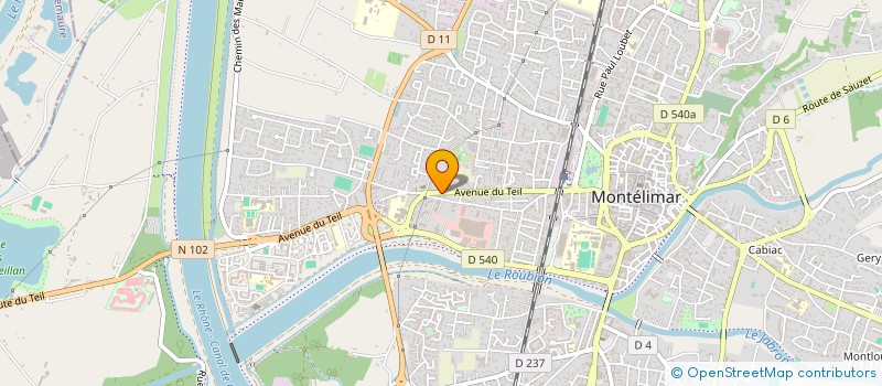 localisation de l'entreprise EURL SDNVA à MONTELIMAR