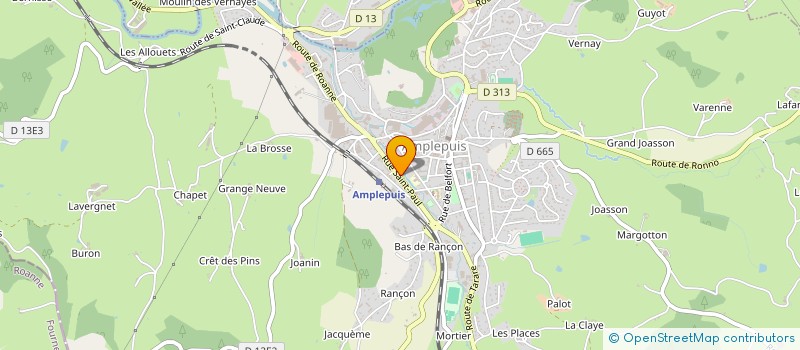 localisation de l'entreprise EURL SEBASTIEN AUROUX à AMPLEPUIS