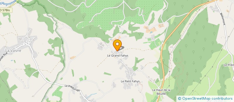 localisation de l'entreprise EURL SEBASTIEN LEUVREY  FOUGEROLLES-SAINT-VALBERT