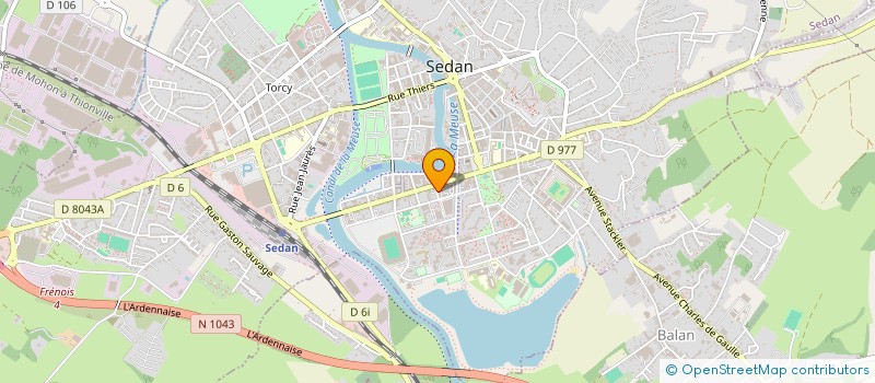 localisation de l'entreprise EURL SEDAN PIECE AUTO  SEDAN