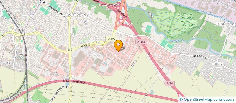 localisation de l'entreprise EURL SELLERIE REMOISE  CORMONTREUIL