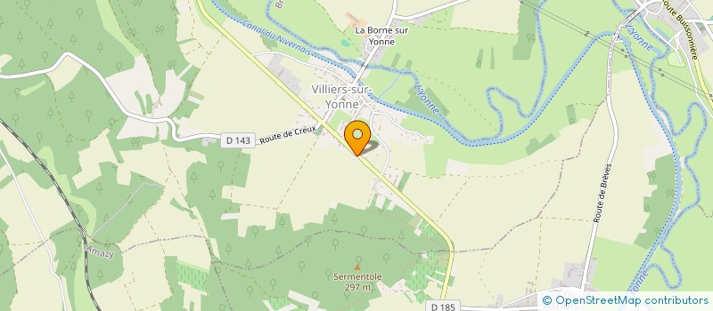 localisation de l'entreprise EURL SELLIER à VILLIERS-SUR-YONNE