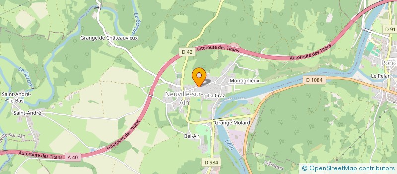localisation de l'entreprise EURL SENTENAC à NEUVILLE-SUR-AIN
