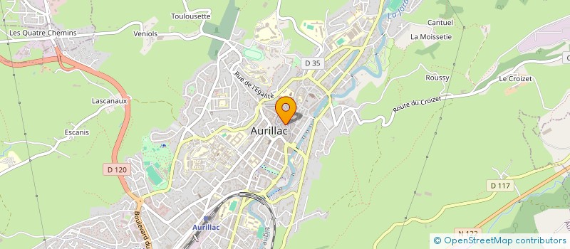 localisation de l'entreprise EURL SERIO à AURILLAC