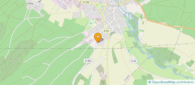 localisation de l'entreprise EURL SERRURERIE METALLERIE DU CHABLISIEN  CHABLIS