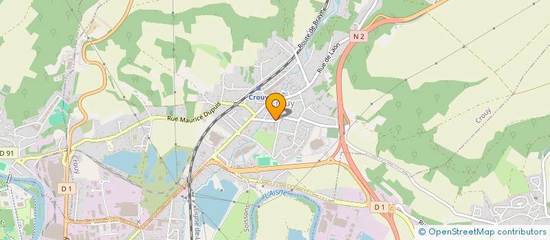 localisation de l'entreprise EURL SERRURERIE NICOLAS DESTRUMEL  CROUY