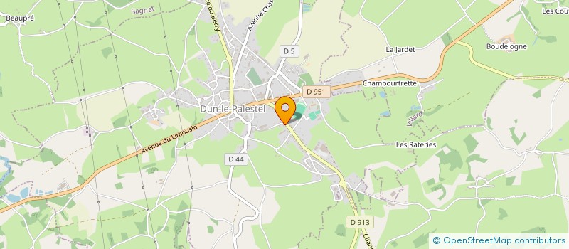 localisation de l'entreprise EURL SERS CORINNE à DUN-LE-PALESTEL