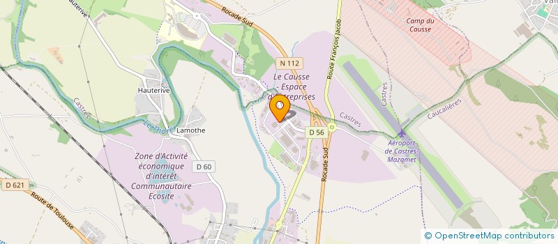 localisation de l'entreprise EURL SERTEL  LABRUGUIERE